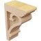 Ekena Millwork 2"W x 4"D x 6"H Classic Mayflower Rough Cedar Woodgrain TimberThane Corbel, Primed Tan CORUR02X04X06MAYRCPR - alternate 3